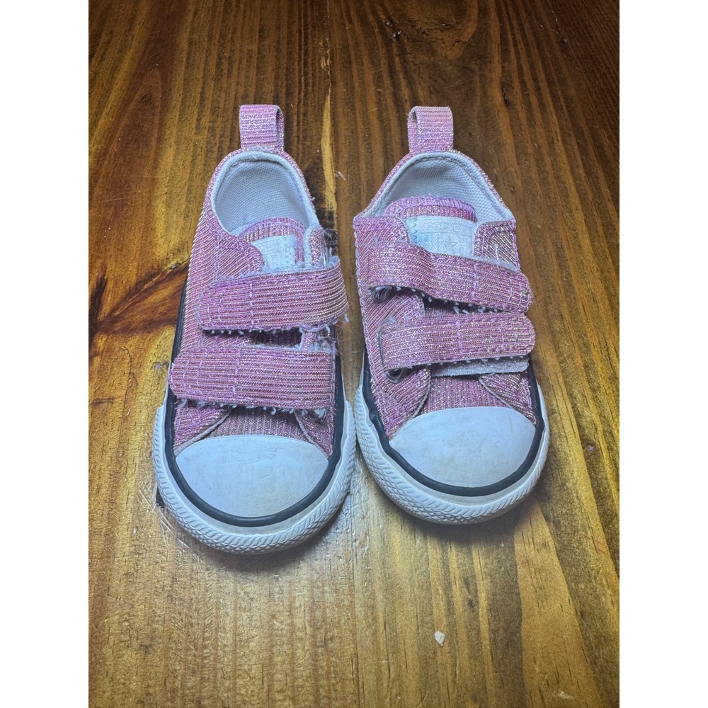 Converse Chuck Taylor All Star Pink Glitter Infant Shoes Size 4 765103F